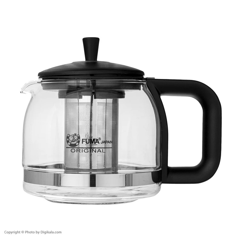 چای ساز برقی فوما Fuma FU-2012 استیل ۲ لیتری کتری + قوری پیرکس ۱ لیتری روهم - Image 2