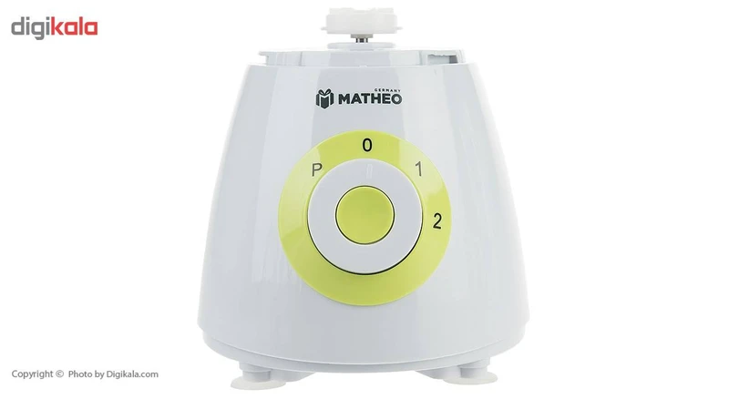 مخلوط کن متئو Matteo MBL52 شیشهای ۱۵۰۰ وات ۶ تیغه استیل + آسیاب و خردکن اصل - Image 3